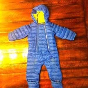 L.L. Bean down baby bunting size 6-12m